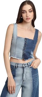 FOREVER 21 Women Color Blocked Regular Fit Blouson