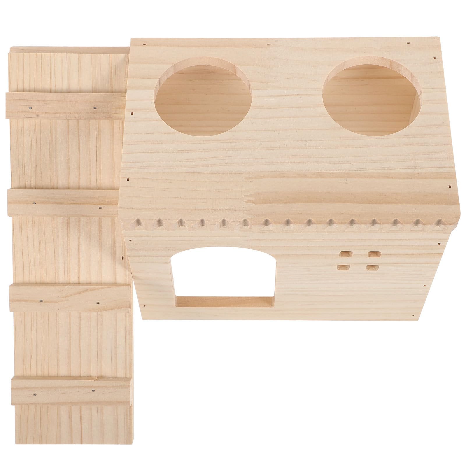 Maison pour hamster TEHAUX cachette sécurisée en bois à peindre