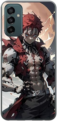 PONNYC Clear Slim Soft Transparente Durable Caucho Silicona TPU Fundas Fit Funda para Samsung Galaxy A13 5G A04S Akaza Anime Japón 09