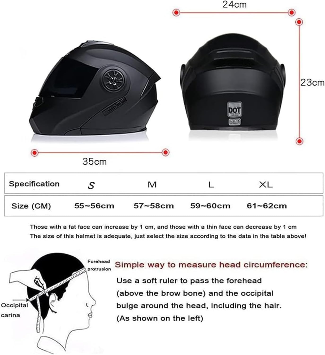 Casco de motocicleta modular con Bluetooth y doble visera, aprobado por la ECE, casco anticolisión para adultos para hombres y mujeres, casco integral modular B1,XL=61-62CM