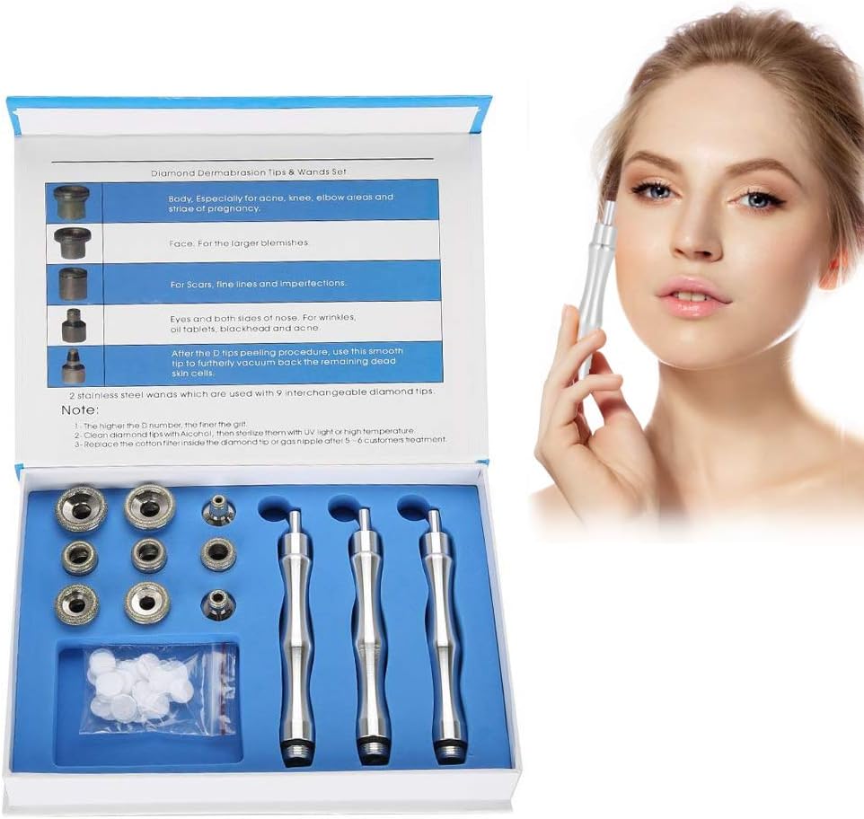 HURRISE Skin Care Equipment Diamond Tips Replacement Steel Filter Set for Facial Peeling Face for Sets & Kits Microdermabrasion-Devices Skin Care Salon Beauty Machine : Beauty & Personal Care