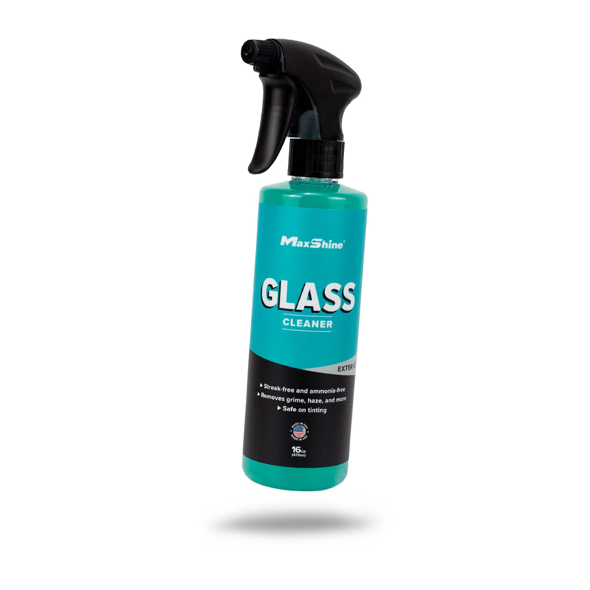 Maxshine 16oz Universal Glass Cleaner – Streak-Free Car Window Cleaner – Ammonia-Free Auto Glass Spray for Tinted Windows, Mirrors & Windshields – Removes Grime, Grease & Haze