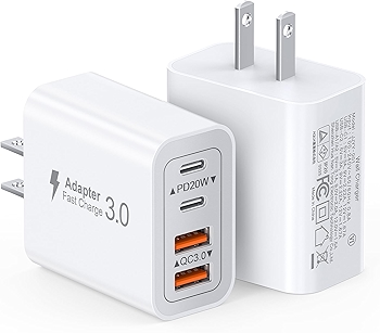 40W 双口 USB C 快充充电器