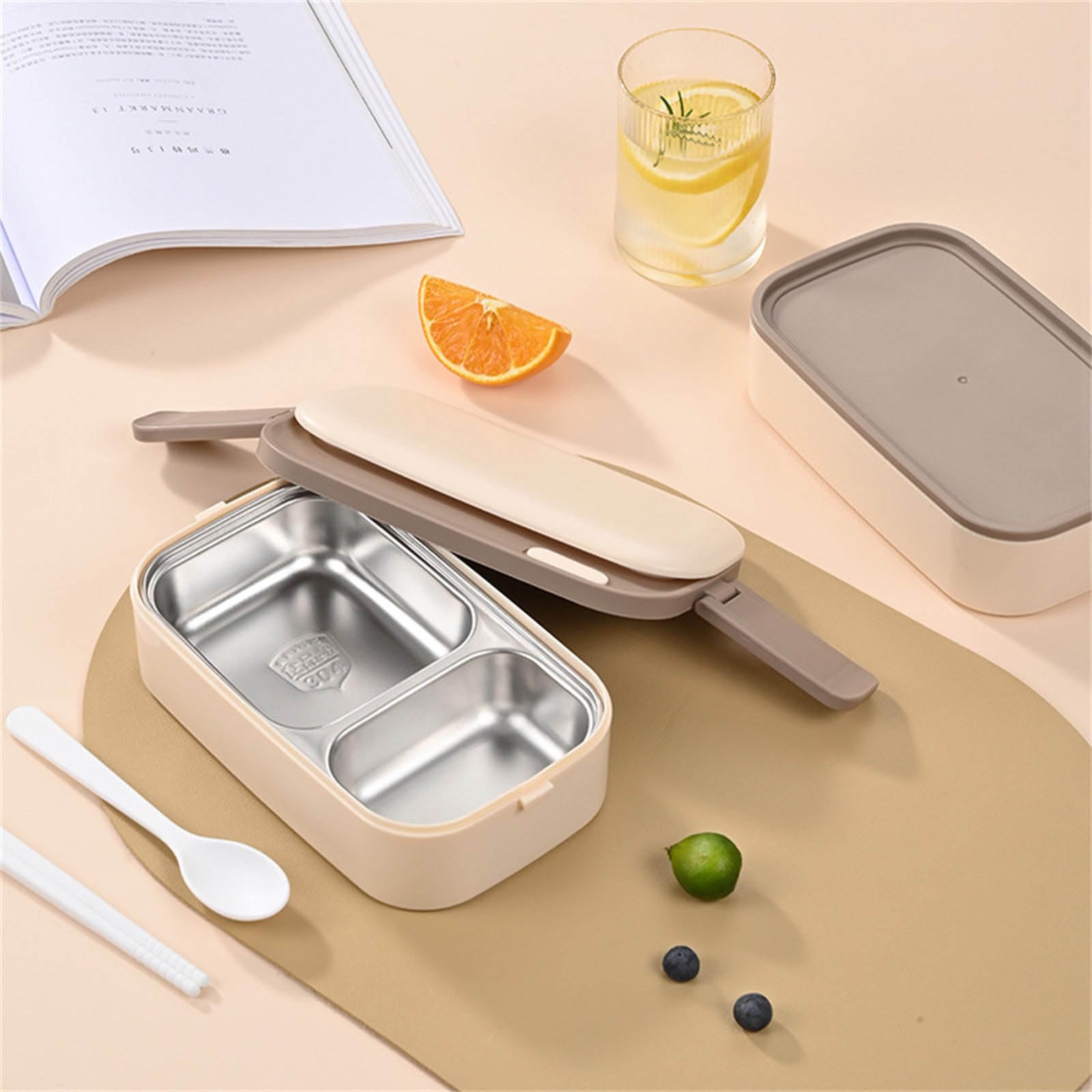 Fiambrera térmica de acero inoxidable 304, caja de trabajo de oficina, doble pared, contenedor de almacenamiento de alimentos para estudiantes, niños, contenedores herméticos para trabajo