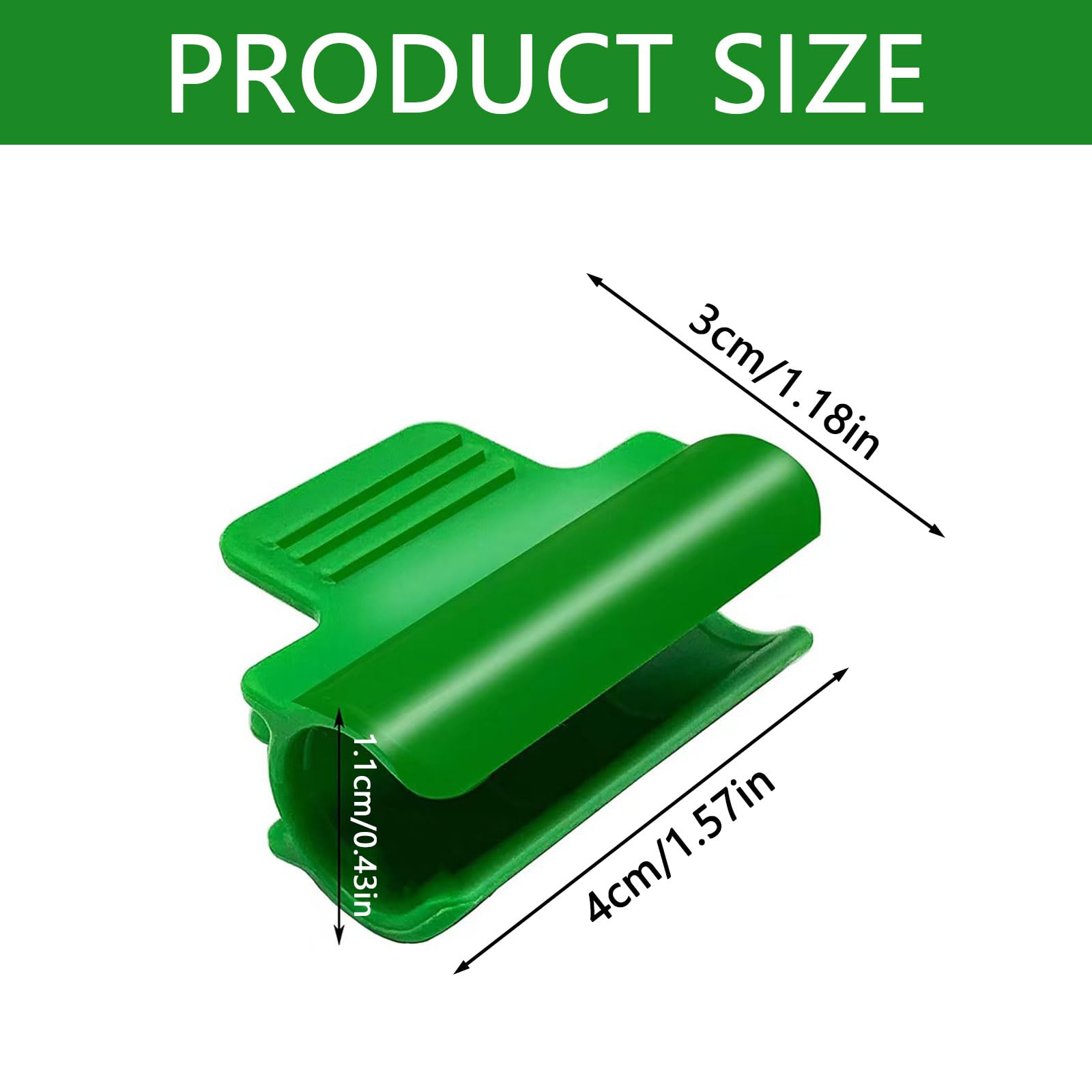 30Pcs Season Plant Greenhouse Frame Clips Film Row Cover Netting Tunnel Hoop Clips Durable Stable Garden Shading Pipe Clips for Plant Extension Support - Image 2