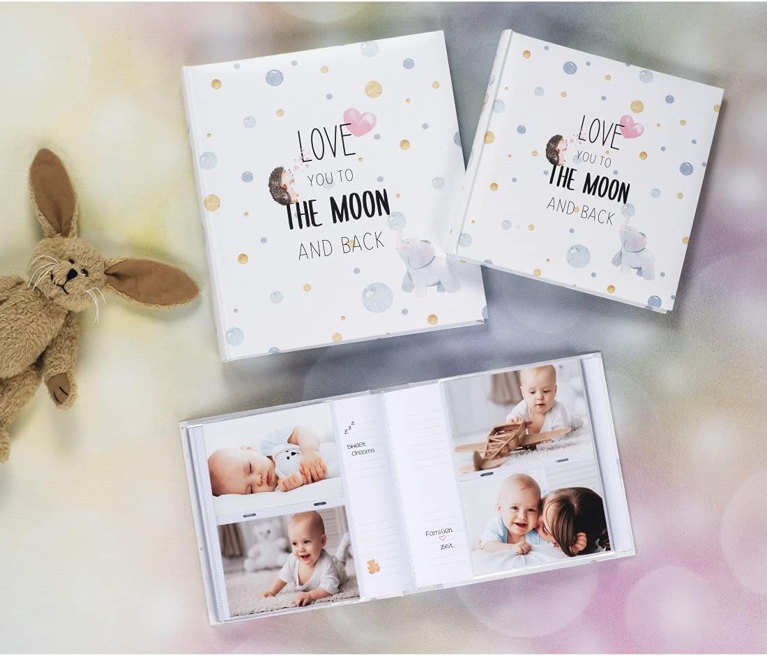 Hama To The Moon Book Album, 25 x 25 cm, 50 Pages, Max: 100 Photos 10 x 15 cm, standard, Multi-Coloured