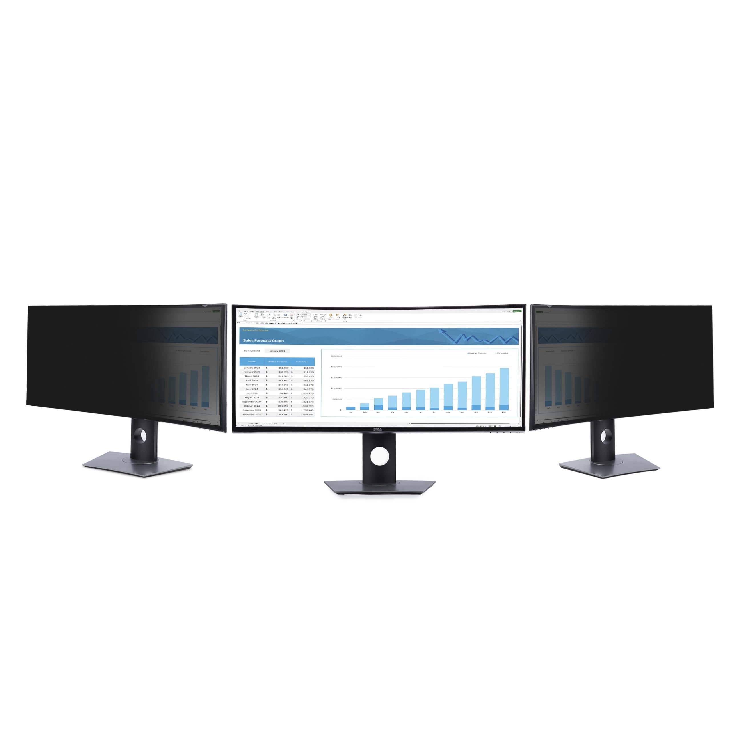StarTech.com Monitor Blickschutzfolie für Dell P3424WE Curved 21:9, Bildschirm Sichtschutzfolie/Blaulichtfilter, TAA-konform
