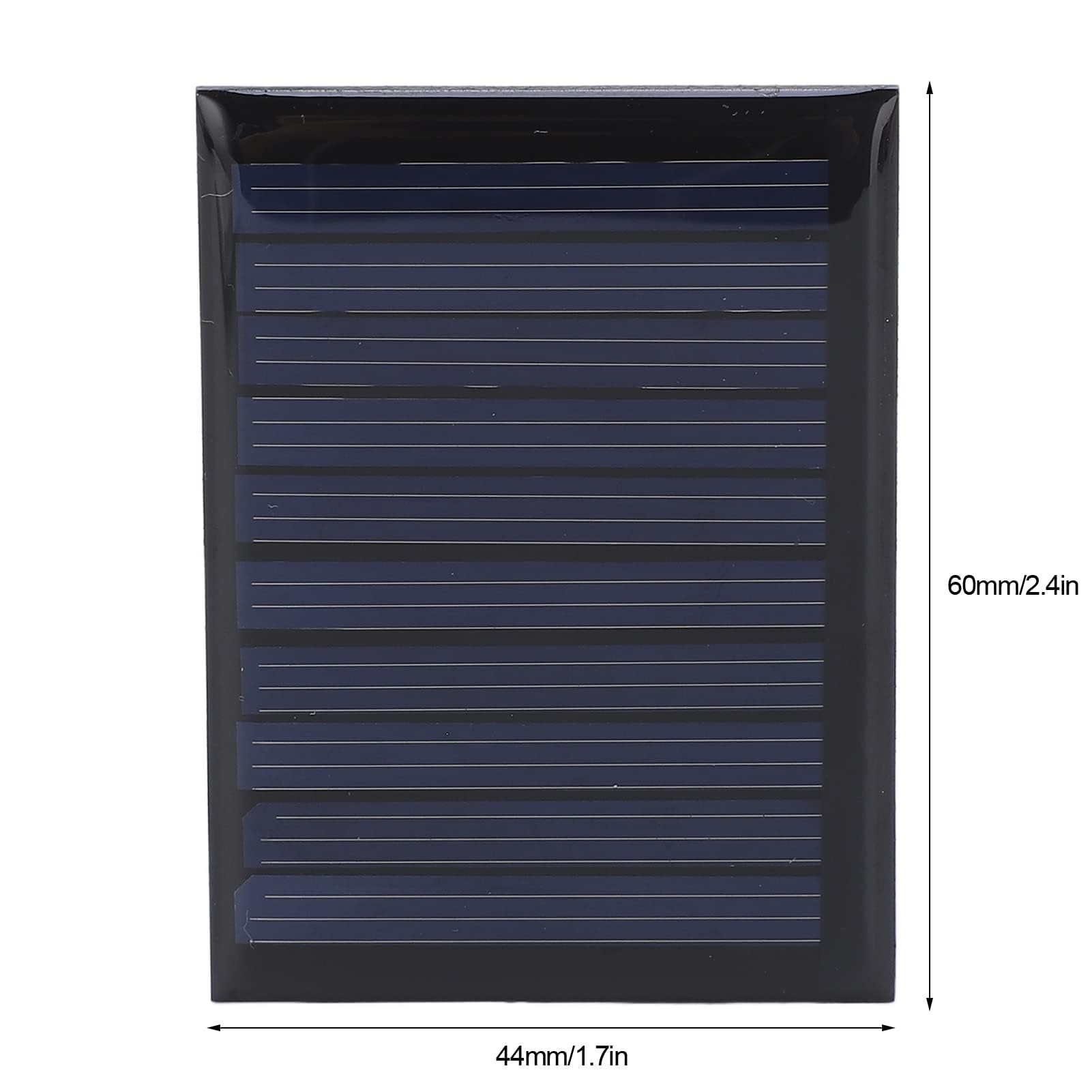 Pannello Solare Mini, 5V 50mA 60x40mm Monocristallino Compatto, Modulo Energia Solare per Dispositivi Esterni IoT Robot Elettronica Portatile