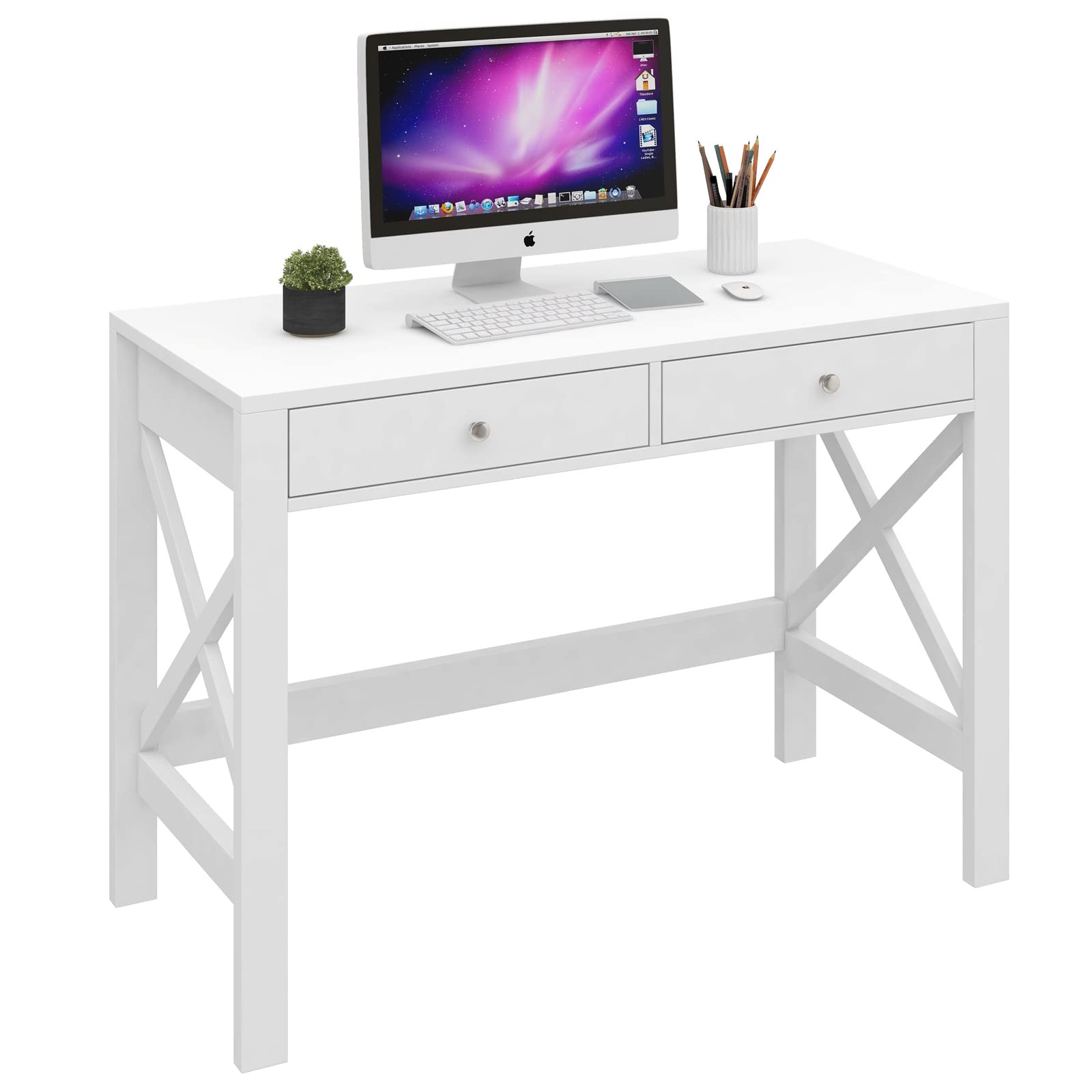 ChooChoo Computer Desk Study for Home Office, Modern Simple 40 Inches