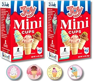 LYZA'S SWEETS & TREATS JOY MINI CUPS - Miniature Ice Cream Cones For Kid...