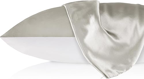 Miniatura 9 de Funda de Almohada de Seda de LILYSILK con Parte Inferior de Algodón 19, Seda Momme Mulberry 100% de Tela de Algodón, Cierre con Cremallera., Seda,