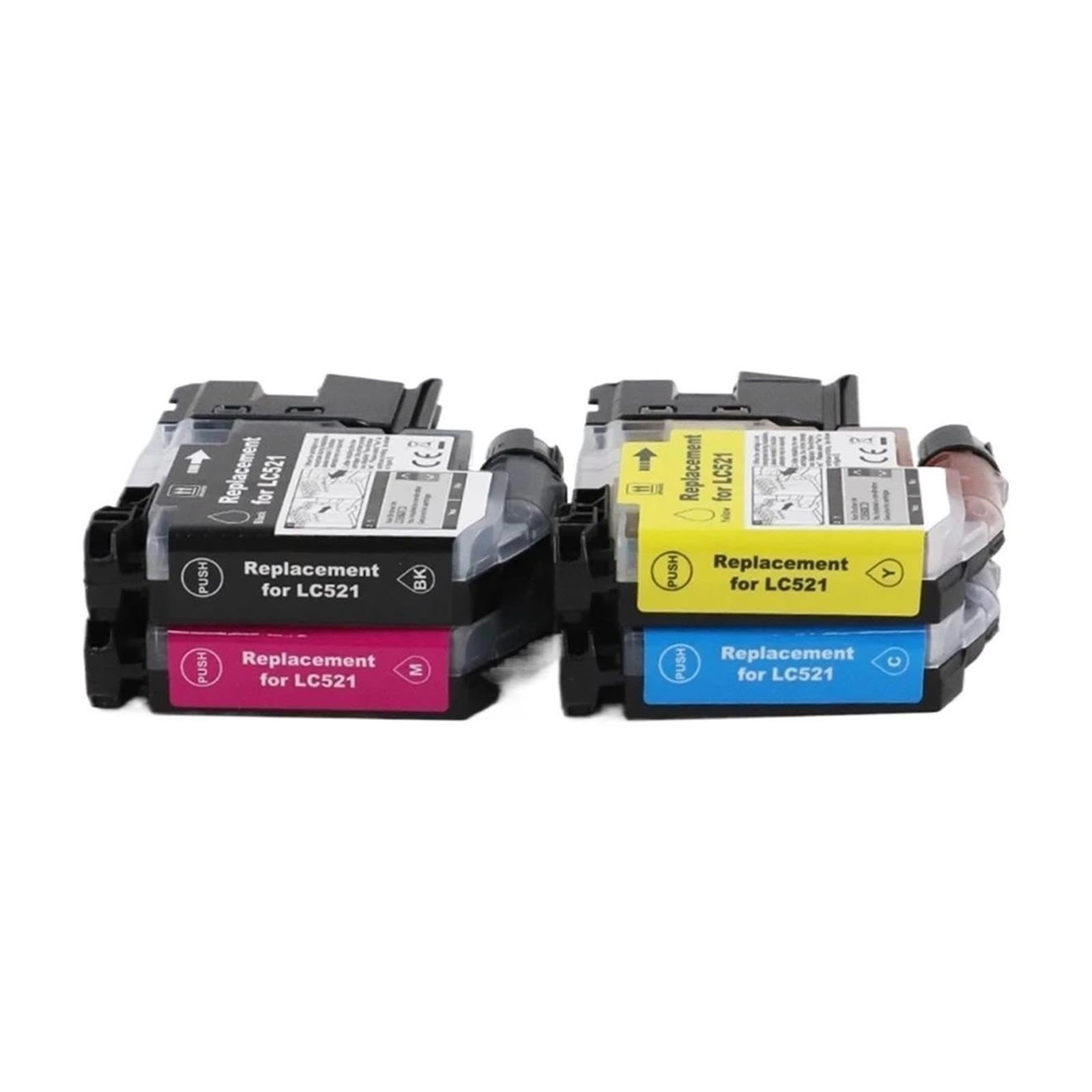Set cartuccia d'inchiostro LC521 con chip,compatibile con Brother stampanti