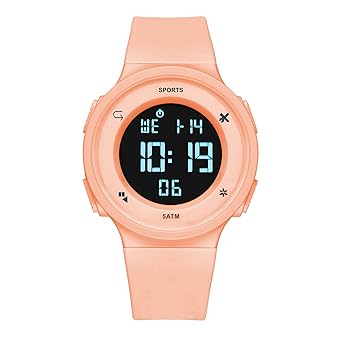 Time Up Digital Dial 6-12 Years Kids Alarm Waterproof Watch for Boys & Girls-COBO-X