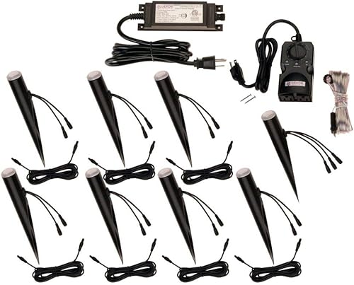 Miniatura 1 de DEKOR EZ Yard Dot - Kit de luz LED para caminos, paisaje, paisaje duro, iluminación de bajo voltaje (kit de luz)