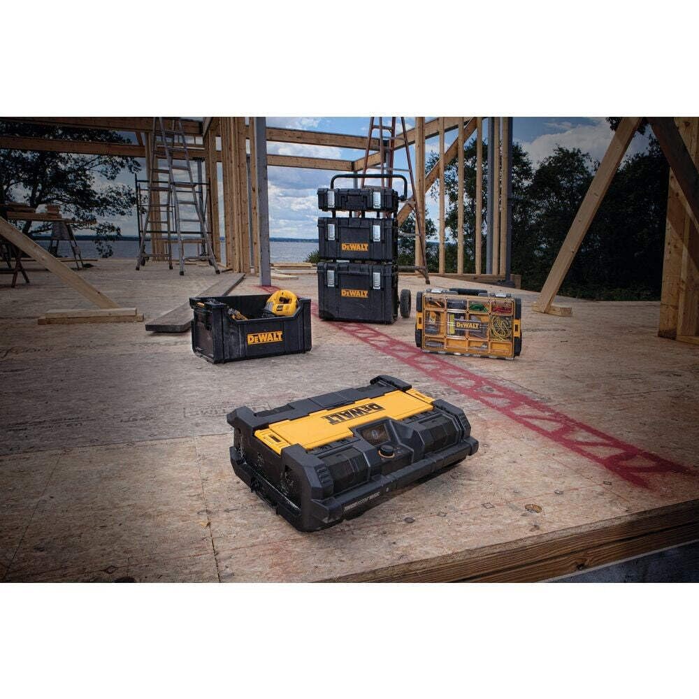 DeWalt Tough System Radio Ds280 Unità Radio Caricabatteria Xr, Am/Fm/Dab, Ip54, Carica Usb
