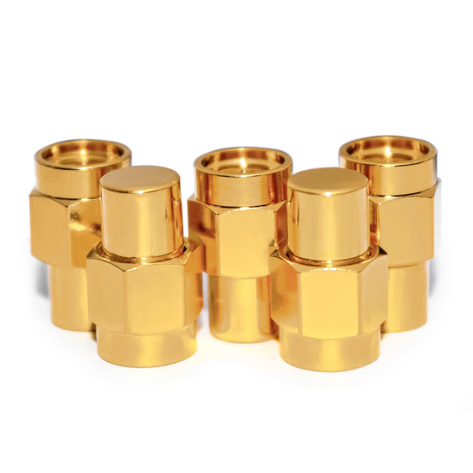 TOJOIN MIL-C-39012 - 5 terminales SMA macho de carga/RF de CC a 8 GHz coaxial SMA Terminadores Plug RF equipo de prueba adaptador de conector de 50 ohmios 0,25 W VSWR 1,2 estándar de MIL-C-39012