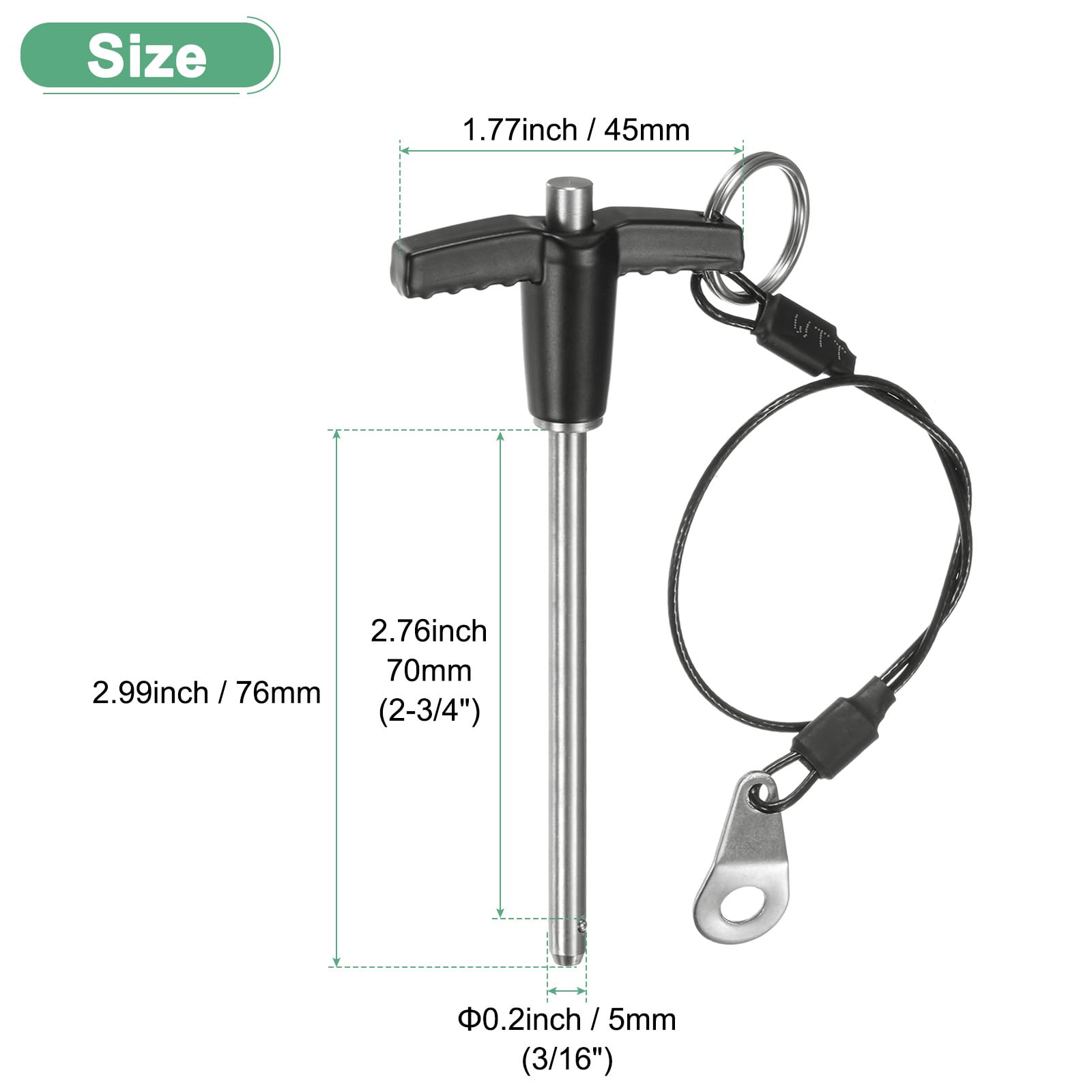 M METERXITY T Handle Lock Pin - Image 3