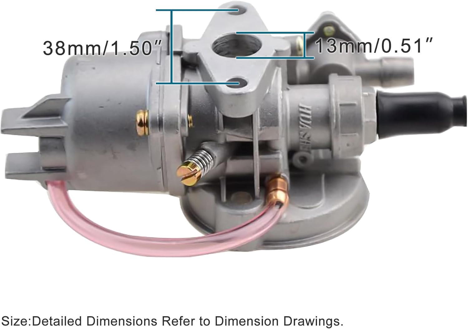 GOOFIT Carburetor 13mm with Pull Start Clutch Replacement for 2 Stroke Engine 47cc 49cc SSR SX50 Mini Dirt Bike Moto Quad Motocyle Pocket Bike ATV
