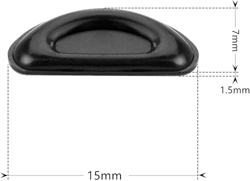 Vista 10 de Almohadillas de silicona para la nariz, adhesivas, hipoalergénicas, para lentes y lentes de sol, 12 pares 12 piezas