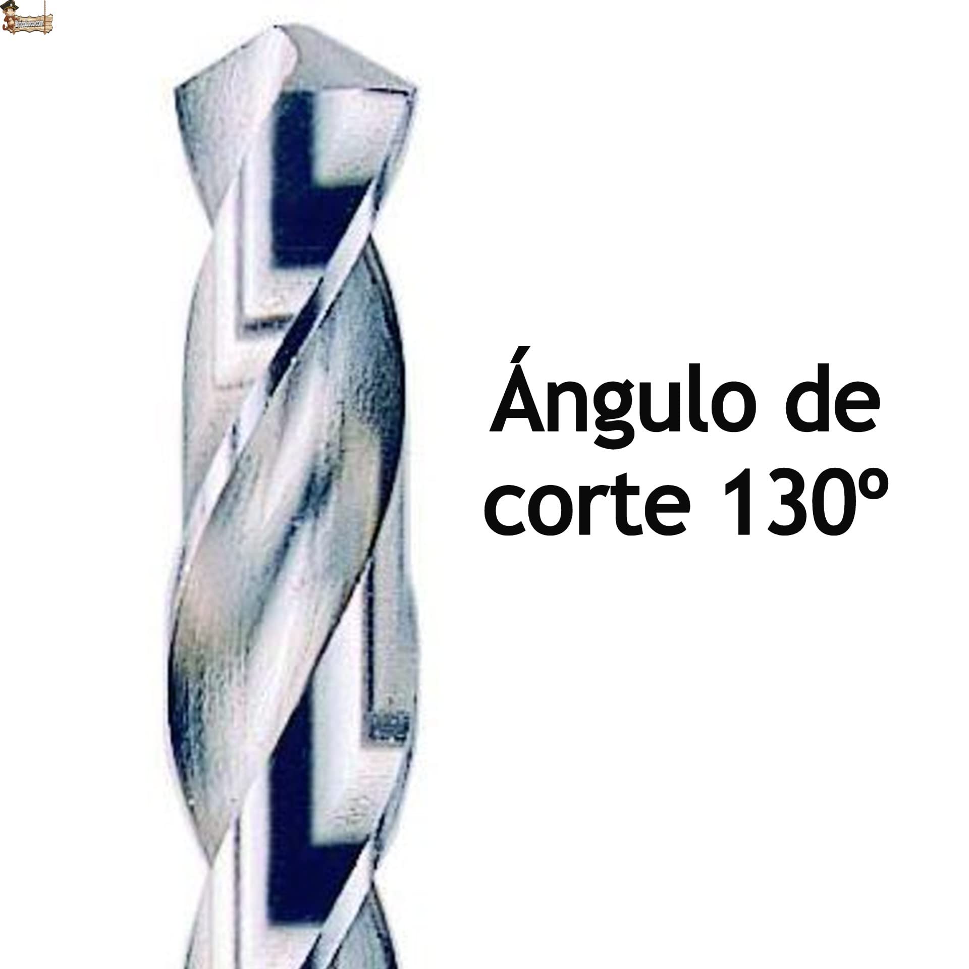 BricoLoco.com Kit estuche brocas metal acero rápido rectificada. Juego 25 brocas HSS-R M2 DIN 338. Metal, aceros e inoxidables. Ángulo corte 130º. Cilíndricas. Profesional. (25 BROCAS (1-13x0,50))