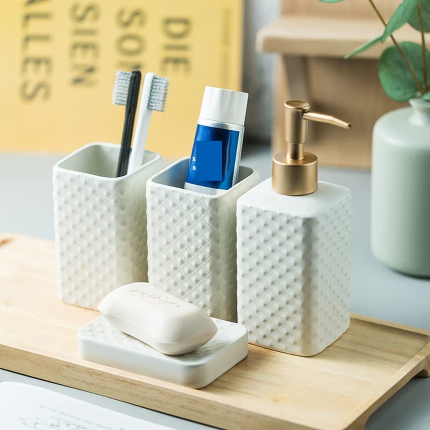 Juego de Accesorios baño cerámica