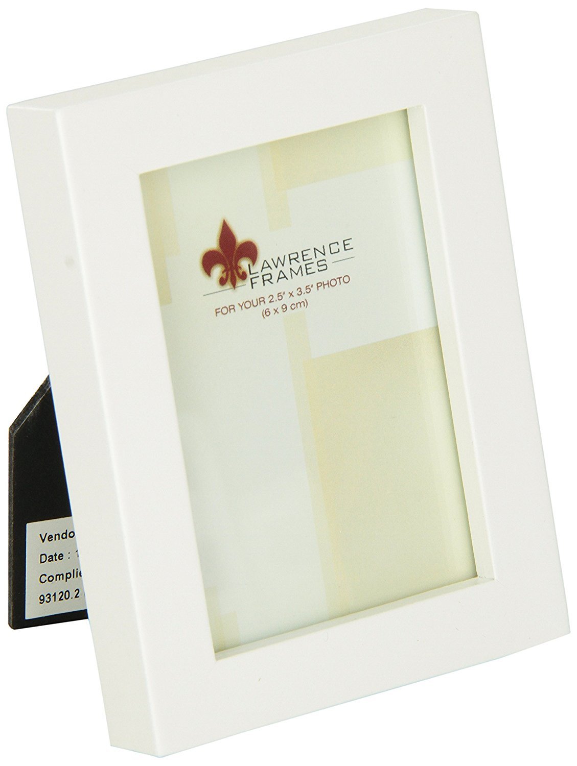 Lawrence Frames White Wood Picture Frame, Gallery Collection, 2 by 3-Inch, 2.5x3.5