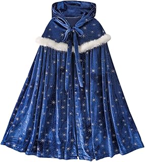 GALPADA 1Pc Gola De Infantil Poncho Cosplay Robe Infantil Robe Robe Infantil Traje Infantil Manto Fashion Manto Azul Aldult Manto De Noel Manto Infantil Capa