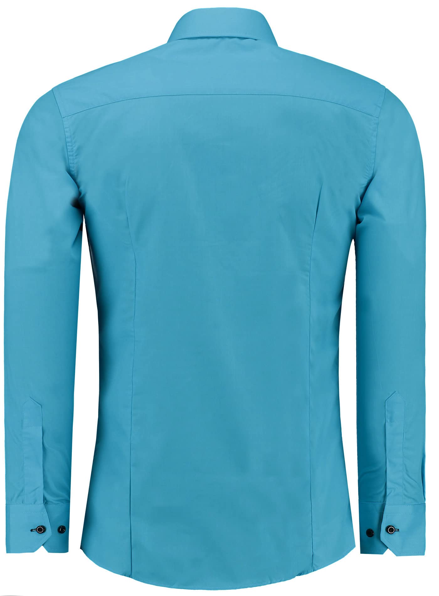 J'S FASHION Camicia da Uomo a Maniche Lunghe, Slim Fit, Facile da Stirare, Taglie UE: dalla S alla 6XL