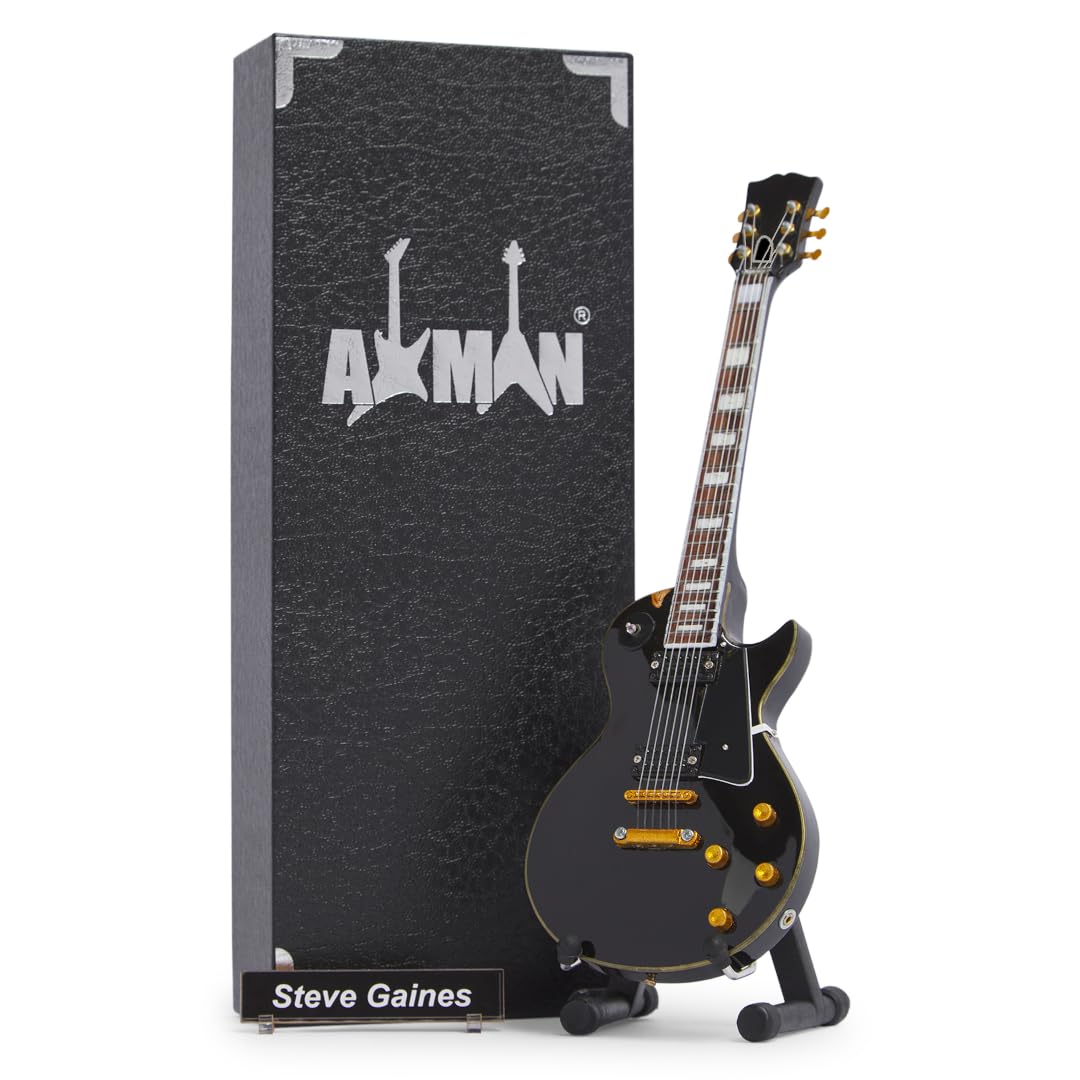 Steve Gains (Lynyrd Skynyrd) Miniature Guitar Replica with Display Box and Stand