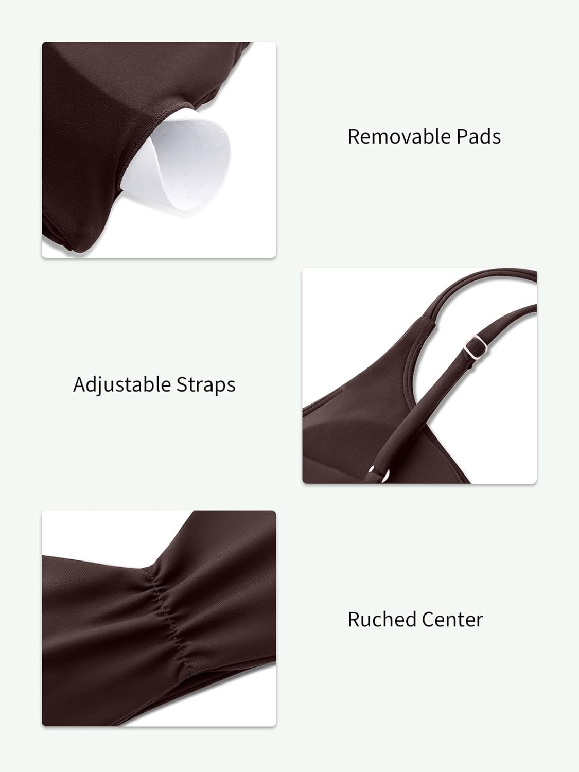 LASLULU Womens Sports Bra Sexy Spaghetti Strap Backless Bra Workout Gym Yoga Bras Tops Padded Sport Bras - Image 6