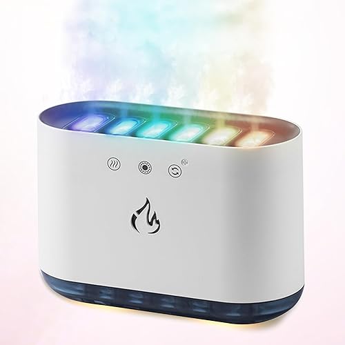 Pourcare Cool Mist Humidifier,Volcano Dynamic Light 900mL Water Tank Humidifiers for Home Office,Essential Oil Diffuser adjustable mist Baby Nursery