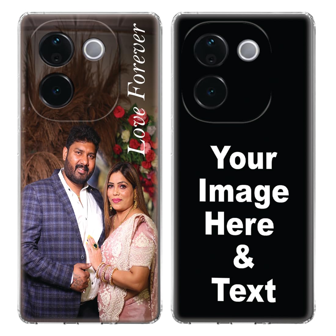 Fashionury Personalised Shockproof Soft Back Cover Case for iQOO Z9s Pro 5G / Vivo T3 Pro 5G | 360 Degree Protection | Your Picture &Text | Customised Back Case for iQOO Z9s Pro/Vivo T3 Pro (B0DFQ9ZGNN) Amazon Price History, Amazon Price Tracker