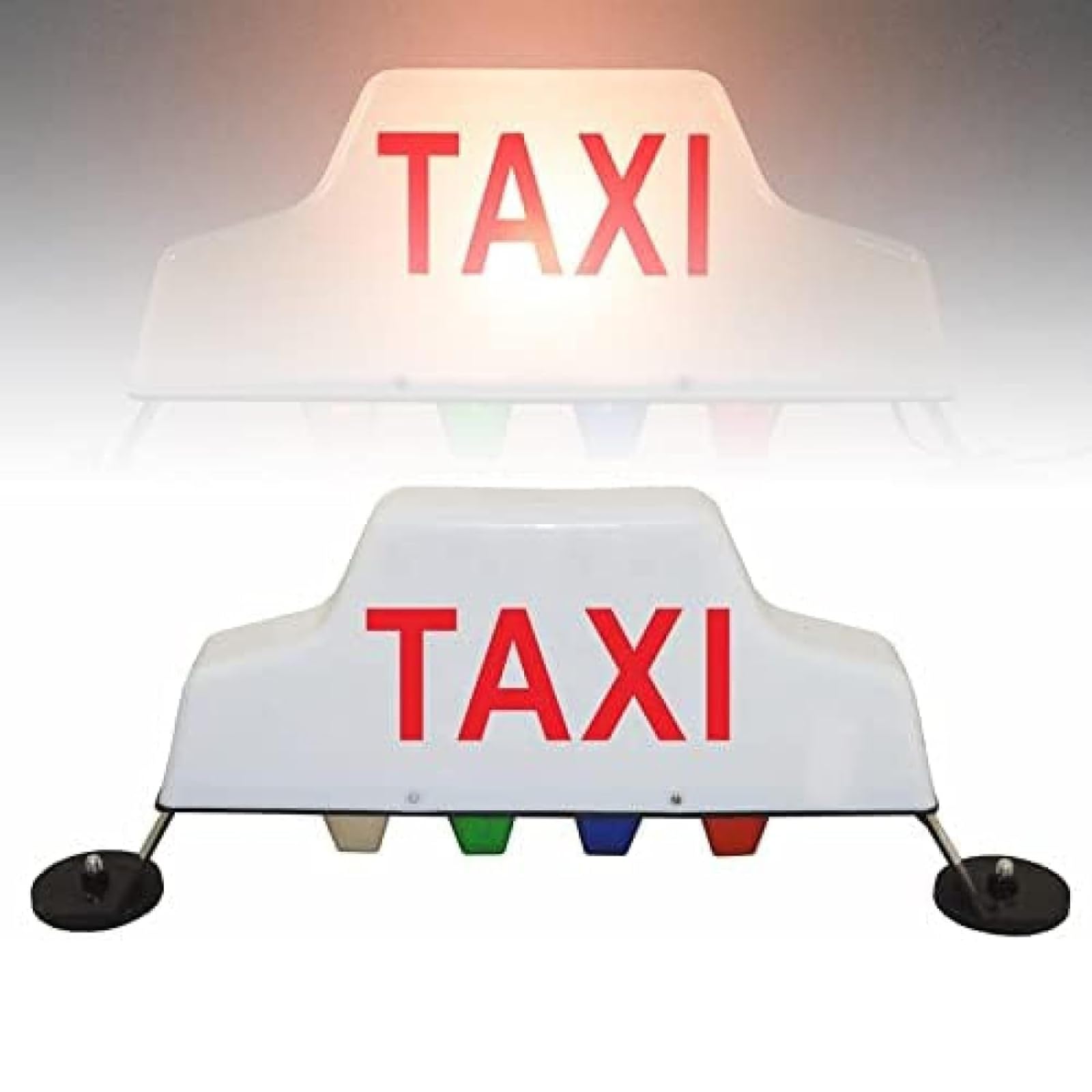 Letrero LED para Taxi, Luz LED para Taxi para Automóvil, Resistente Al Agua con 4 Luces Adicionales, Bajo Consumo De Energía/Fuerte Adsorción Magnética, Evita Rayones En El Automóvil