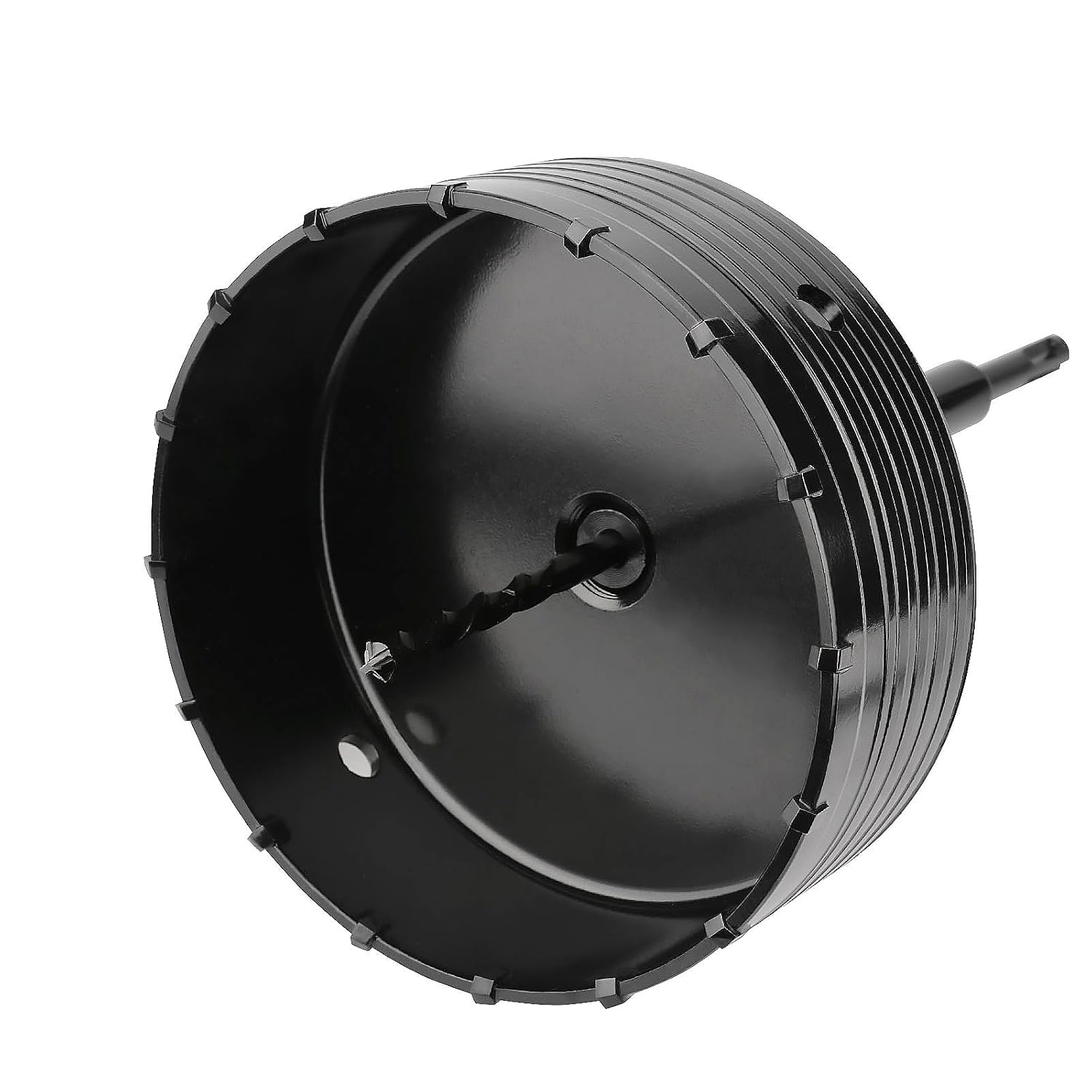 102mm / 4 inch Concrete Hole Saw with 220mm SDS Plus Connecting Rod, Brick Hole Saw for Concrete Cement Brick Wall Stone,Black (102mm (4 inch))