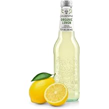 Galvanina Lemon Premium Organic Italian Sparkling Soda, 12 fl oz Glass Bottle Pack of 1 | Crisp Sicilian Lemon Soda for Spritzers & Mixers.