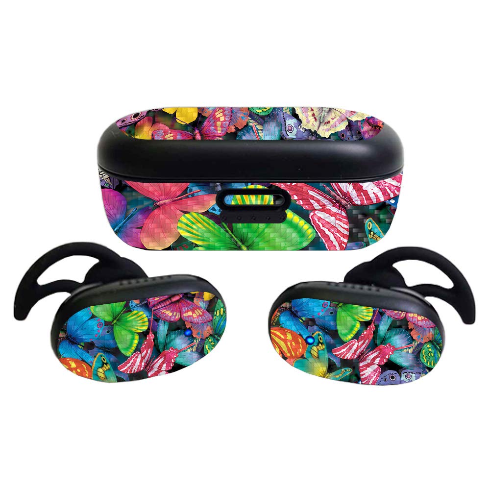 MightySkins Glossy Glitter Skin Compatible with Bose QuietComfort Earbuds (2020)