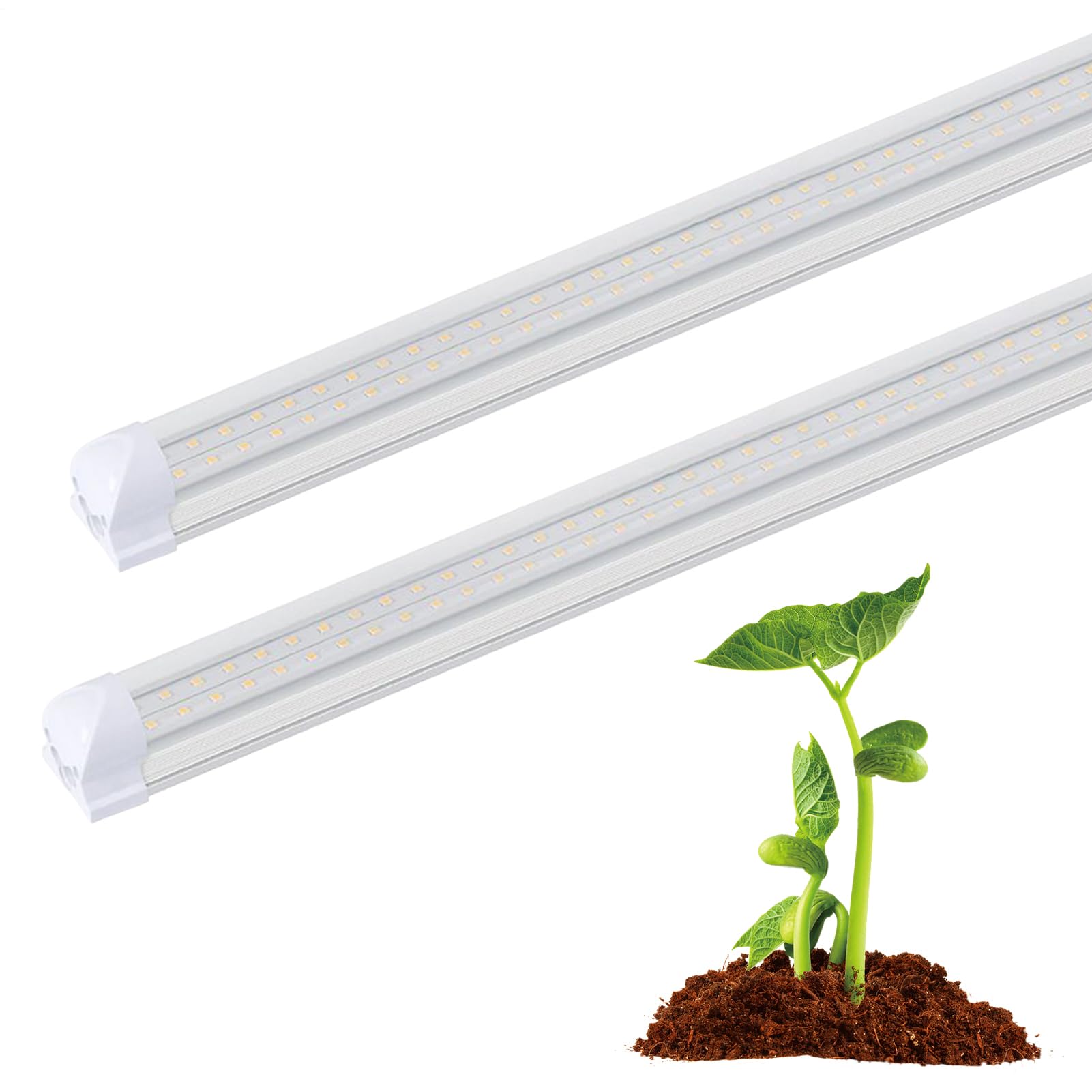 Luces Cultivo Interior Bombillas, Accesorios Jardinería Conectables | Luz LED De Cultivo De 60 Cm Con Espectro Solar Para Plántulas, Flores, Plantas De Interior, Hidroponía E Invernader