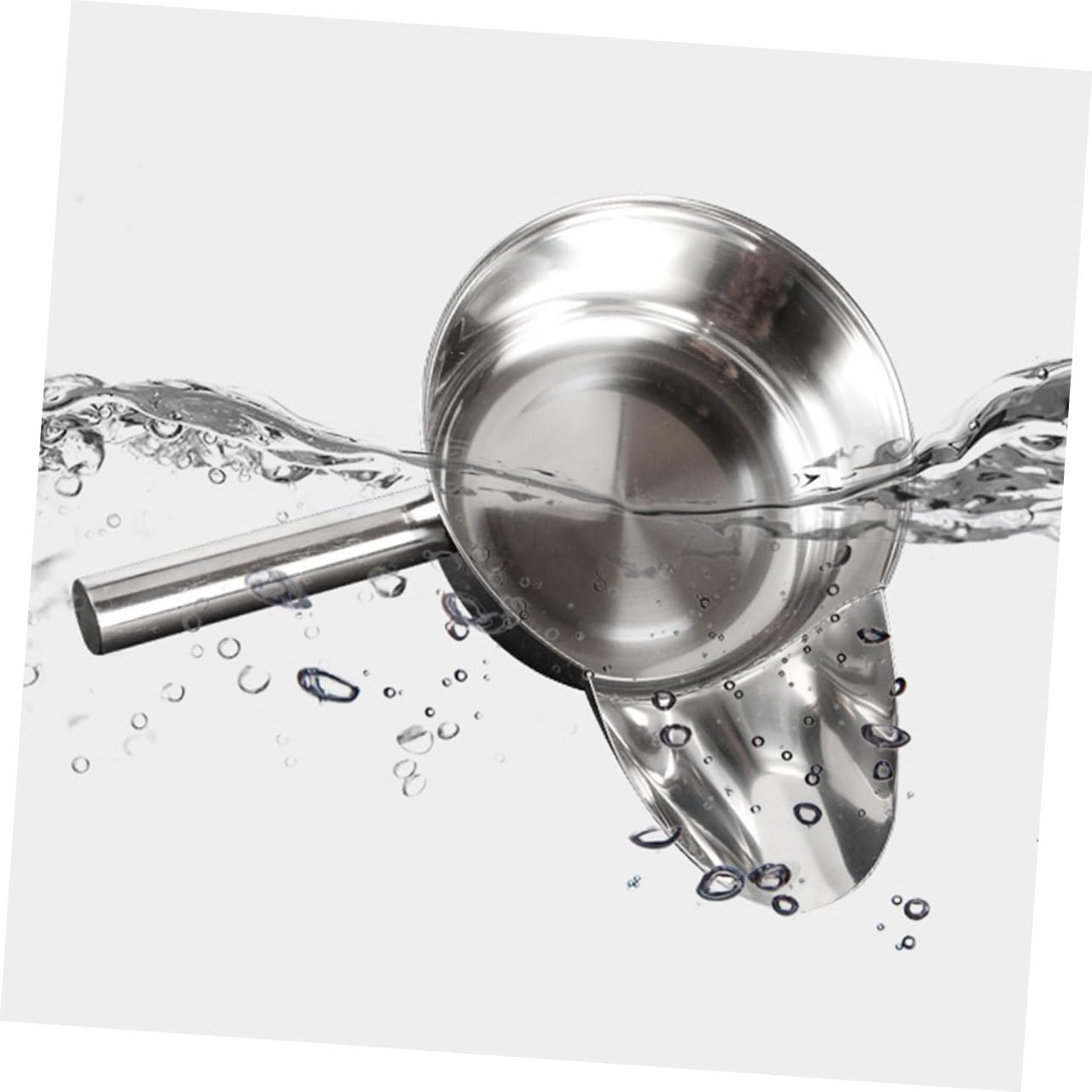 Cabilock 2pcs Stainless Steel Food Scoop French Fries Shovel Ice Shovel French Fries Scoop for Kitchen Restaurant Use
