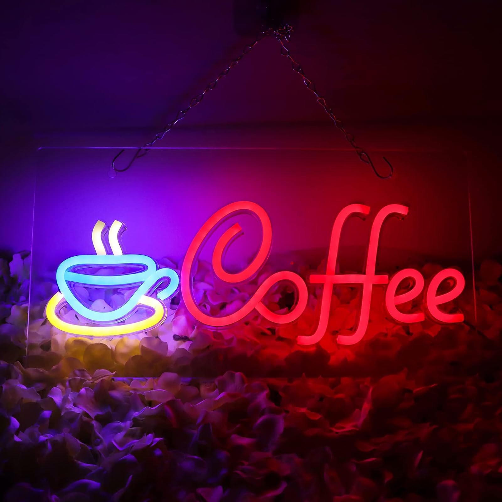 Insegna Al Neon a Forma Di Caffè a LED: Insegne Al Neon Del Caffè, Targa Al Neons Da Caffès, Alimentata Tramite USB Coffee Neons Sign per Caffès, Feste, Cartello
