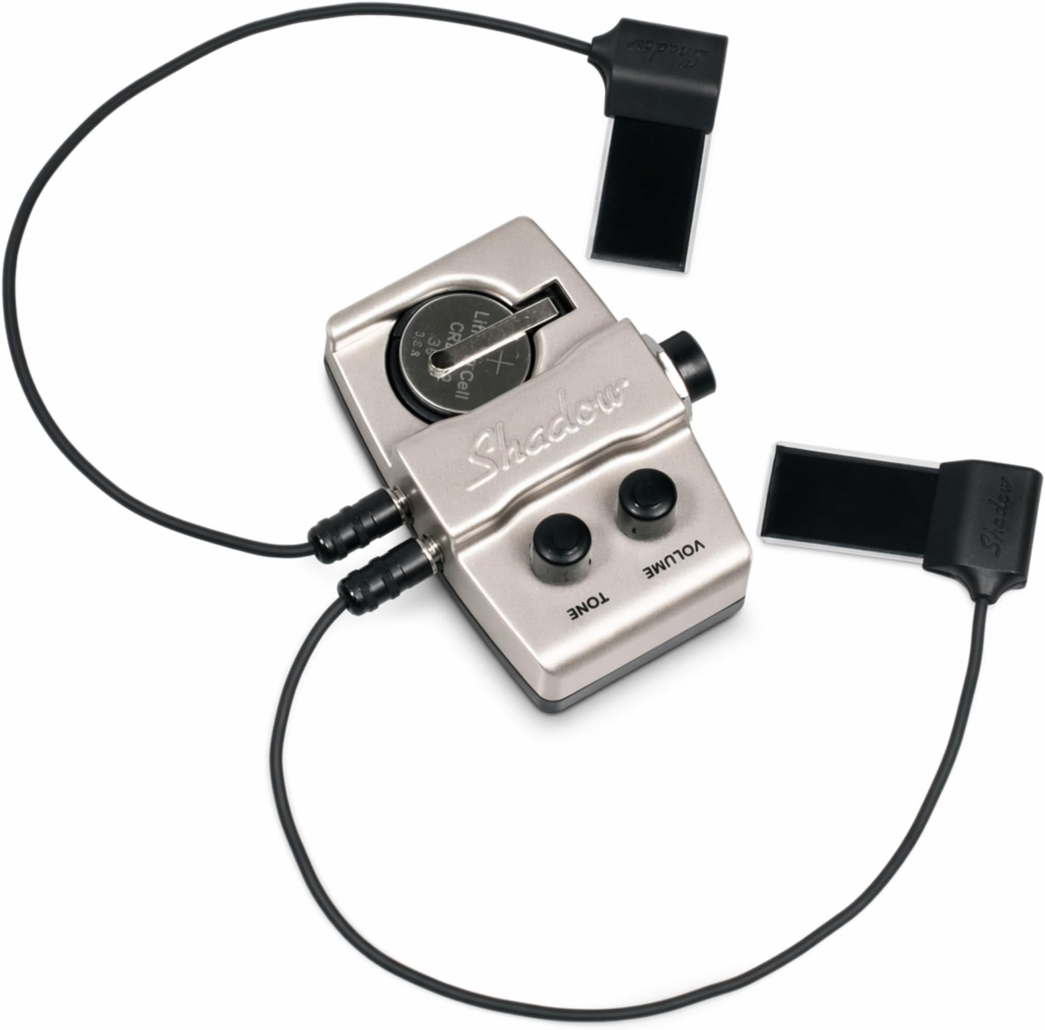Shadow Nanoflex Active Double Bass Pickup System with Volume & Tone Control, Upright Bass Pickup with Dual Nanoflex Pads & Active Preamp