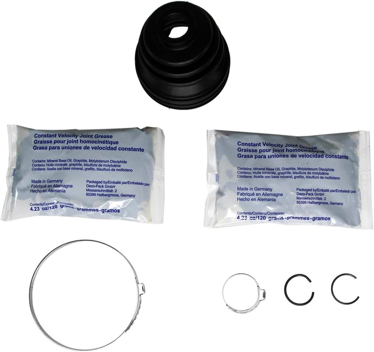 Front Inner CV Joint Boot Kit Compatible With Mini Cooper 1.6L L4 Manual Transmission 2002 2003 2004 2005 2006 2007 2008 PC-448074