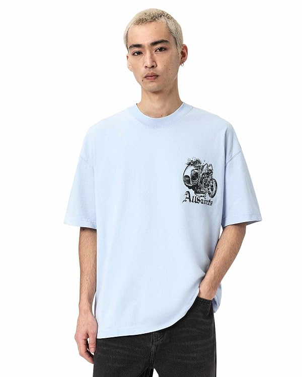 AllSaints Men's Panhead Ss Crew Villa Blue XL by AllSaints - Used condition - US$85.38