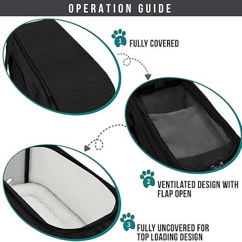 Miniatura 3 de PetAmi Transportador de bolsos para perros aprobado por aerolíneas transportador de mascotas de lado suave para perros pequeños gatos cachorros