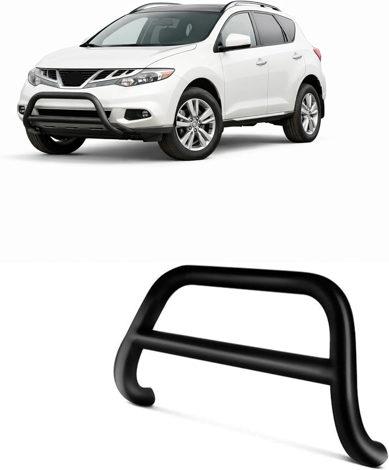 Black Horse A Bar No Skid Plate Black Compatible with 2009-2014 Nissan Murano-CBB-NIA1502