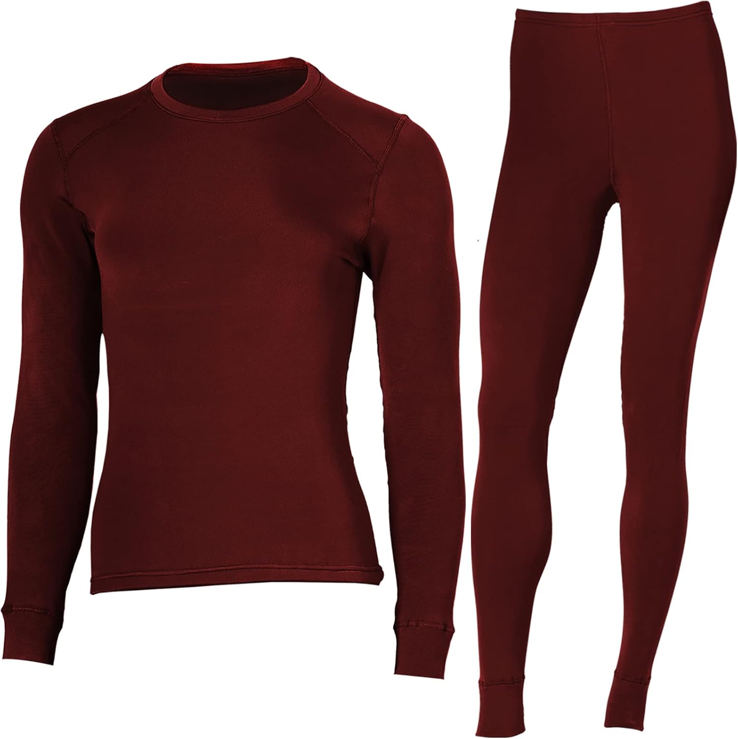 Women Long Johns Thermal Underwear Set Fleece Lined Base Layer Pajama for Outdoor Sports Skiing Hiking Travel