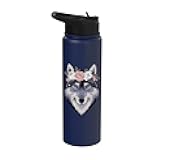 Cool Wolf Design For Men Women Kids Wolf Pack Wolf Lover Stainless Steel Insulated Water Bottle