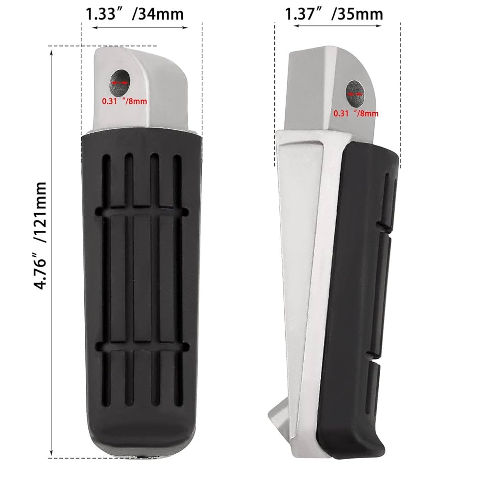 Poggiapiedi Per Yamaha FJR1300, FZ1, XJR - Per Pilota E Passeggero, In Lega Alluminio - Foto 10