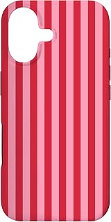 Hülle für iPhone 17 Niedliche rosa und rot gestreifte ästhetische vertikale Linien