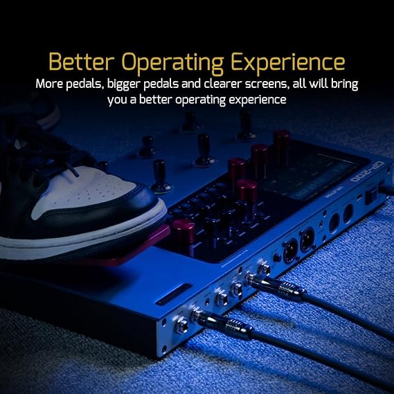 Valeton GP-200X Multi-Effects Guitar & Bass Processor Pedal with Amp Modeling, IR Cabinet Simulation, FX Loop, MIDI I/O, Expression Pedal, USB Audio Interface