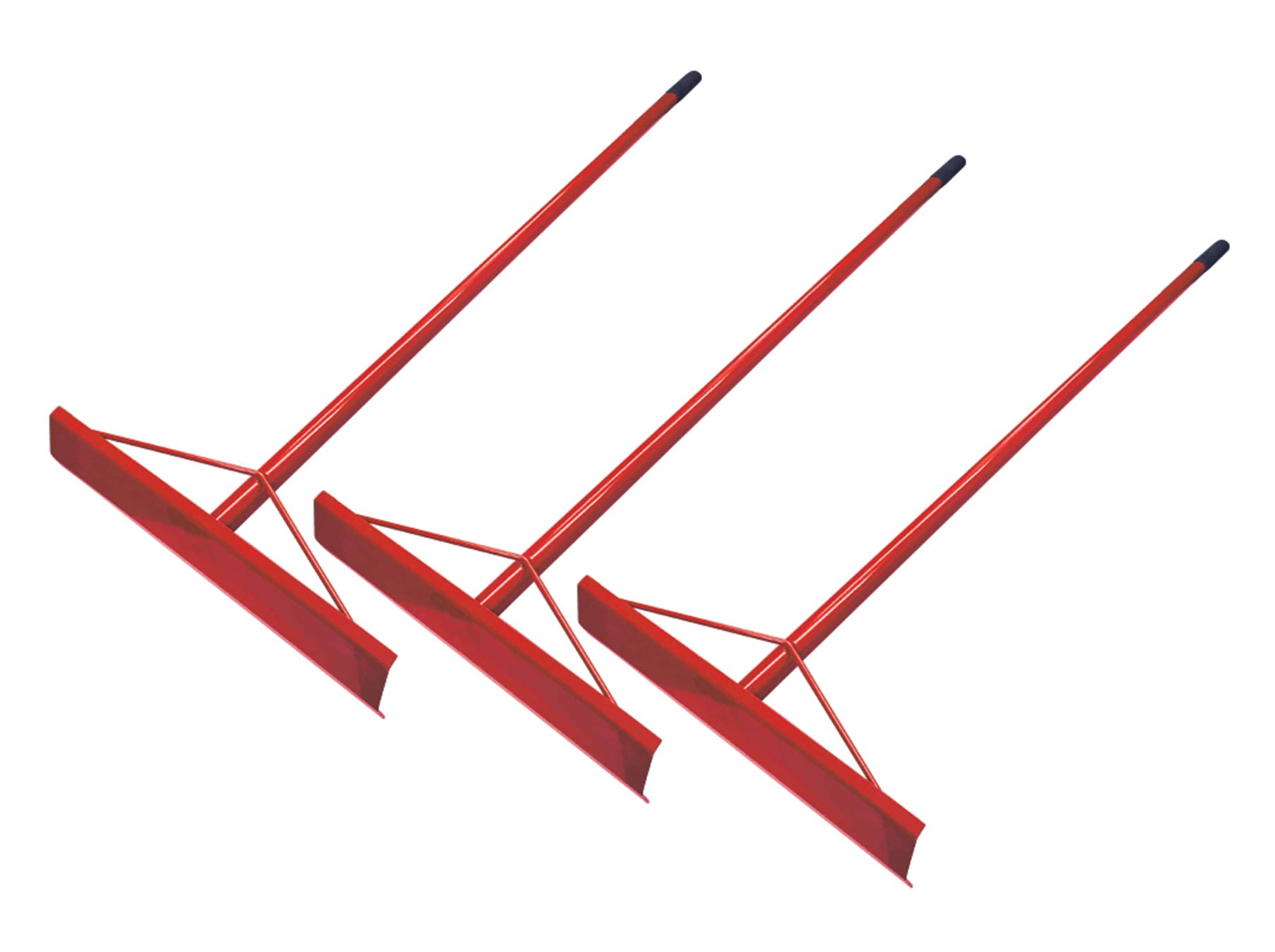 Aluminium Concrete Rake Placer 19.5" x 5" with Welded 60" Long Aluminium Handle (3)
